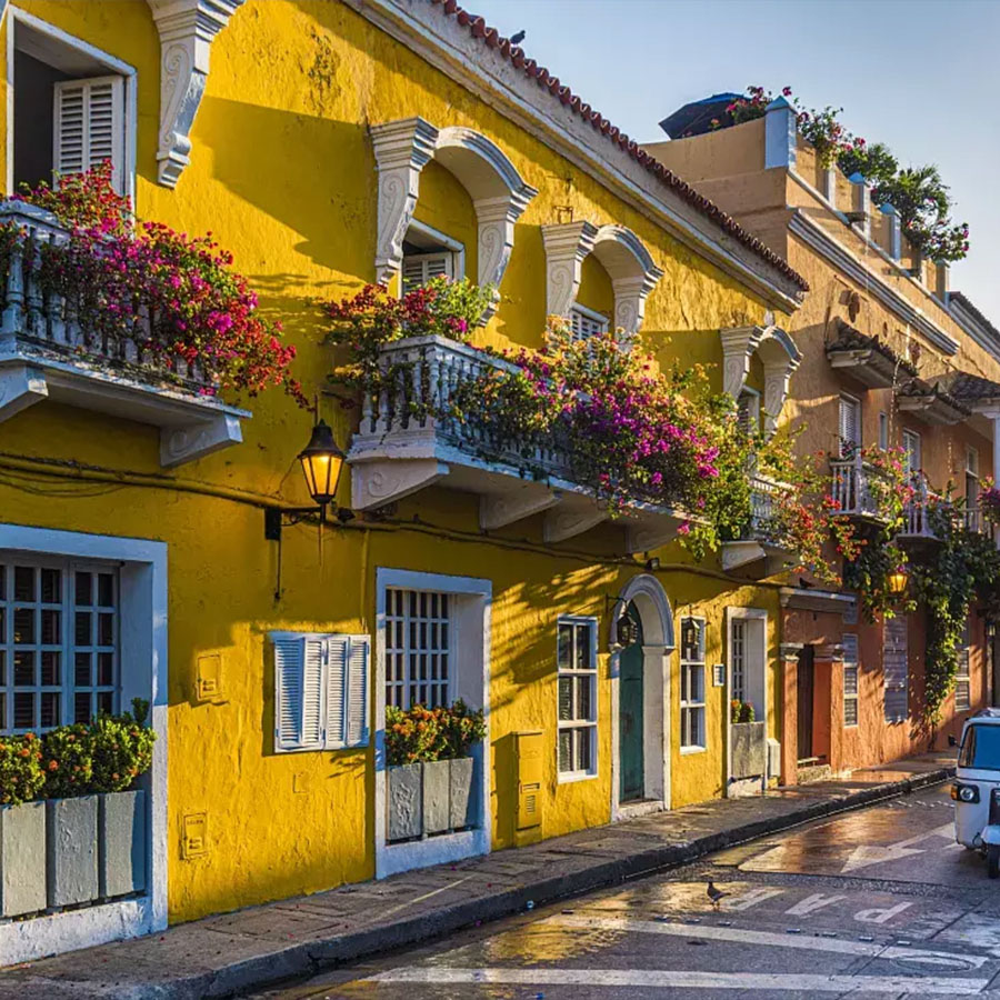 View of the historic neighborhoods of Cartagena