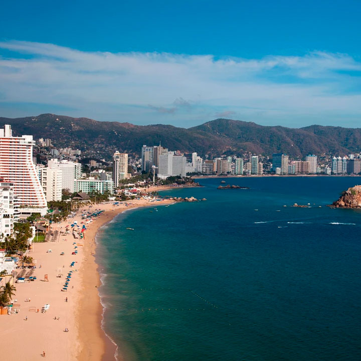 View of Acapulco beach