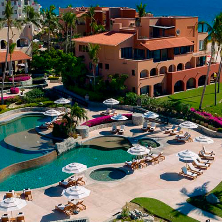 This is an aerial image of the Zoëtry Casa Del Mar Los Cabos